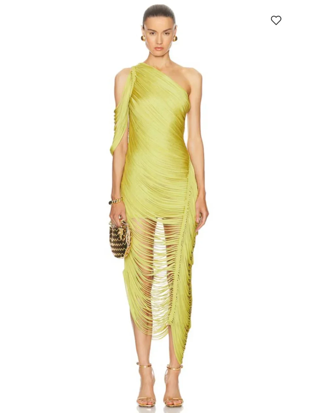 CULT GAIA Women's Sona One-Shoulder Draped Fringe Dress Size S NEW - Picture 11 of 16